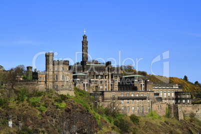 A beautiful view of Calton Hill in Edinburgh, Scotland,UK