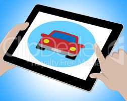 Car Tablet Means Tablets Www And Drive