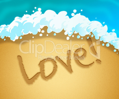 Love Beach Represents Boyfriend Coast And Fondness