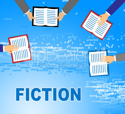 Fiction Books Shows Imaginative Writing And Education