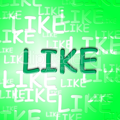 Like Words Shows Social Media And Fan