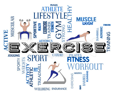 Exercise Fitness Means Physical Activity And Athletic