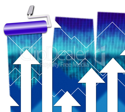 Finance Graph Indicates Accounting Forecast And Figures
