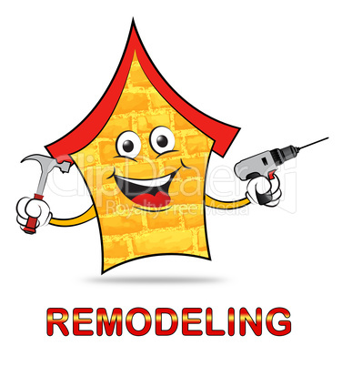 House Remodeling Indicates Fix Up And Building
