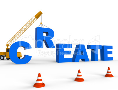 Create Crane Shows Construction Make And Build