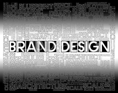Brand Design Indicates Visualization Graphic And Artwork