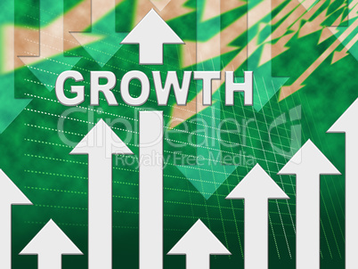 Growth Graph Shows Develop Gain And Trend
