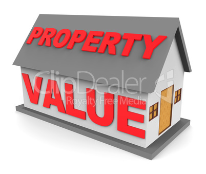Property Value Shows Current Prices And Cost 3d Rendering