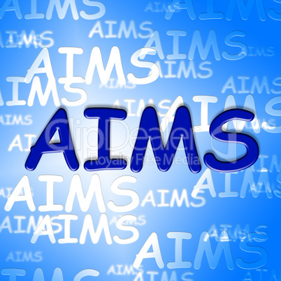 Aims Words Indicates Direction Ambitious And Goal