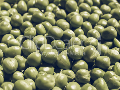 Peas picture vintage desaturated