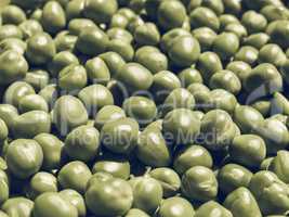 Peas picture vintage desaturated