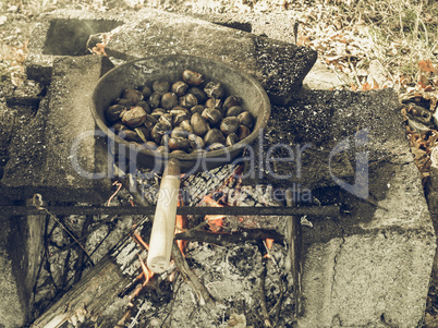 Barbecue picture vintage desaturated