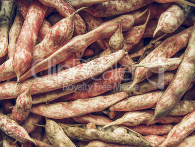 Cranberry beans vintage desaturated