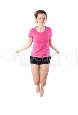 girl with skipping rope