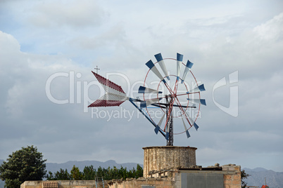 Windrad bei Sa Pobla, Mallorca