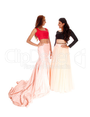 Two woman in full length.
