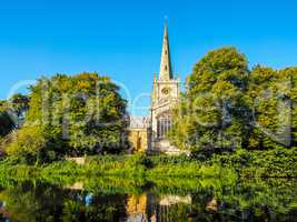 Holy Trinity church in Stratford upon Avon HDR