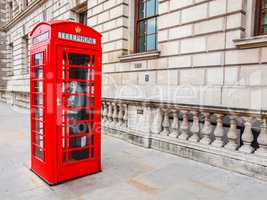 London telephone box HDR