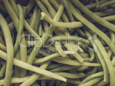 Green bean vintage desaturated