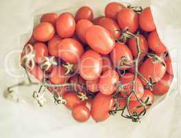 Red Tomato vegetables vintage desaturated