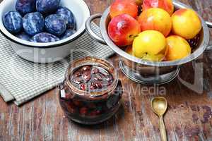 Jam with plums