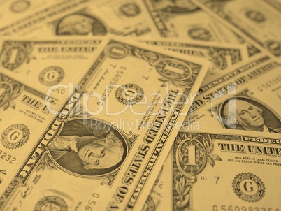 Dollar notes 1 Dollar - vintage Dollar notes 1 Dollar - vintage