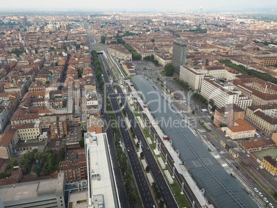 Aerial view of Turin