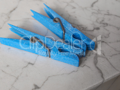 Blue Clothespin peg