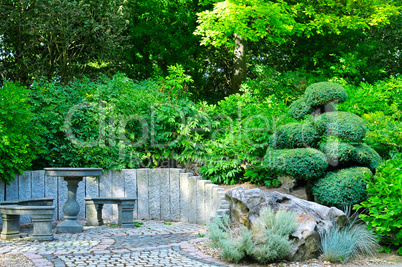 a place to relax in the summer park