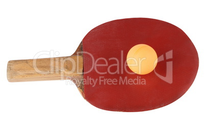 table tennis bat isolated