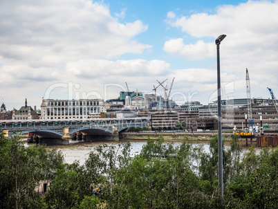Blackfriars bridge in London HDR