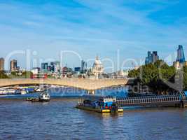 Waterloo Bridge in London HDR