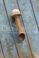 Old rusted sound horn.
