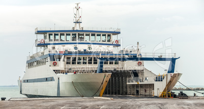 Passenger ferry docked