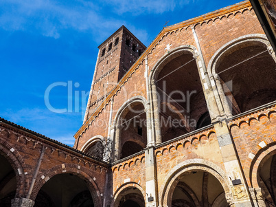 Sant Ambrogio church in Milan HDR