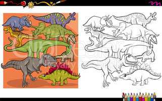 dino characters coloring book