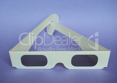 Disposable 3D glasses for movies