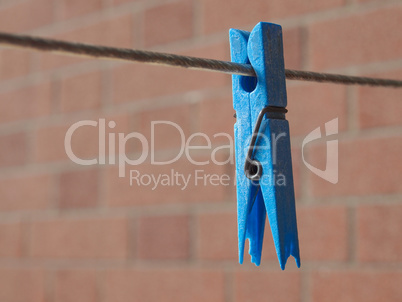 Blue Clothespin peg
