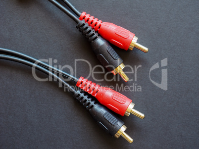Audio cable with phono (RCA) connector