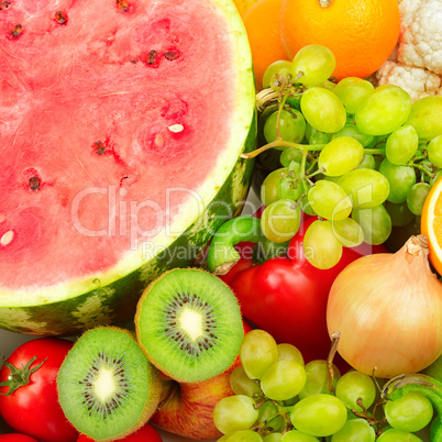 Fresh fruits and vegetables