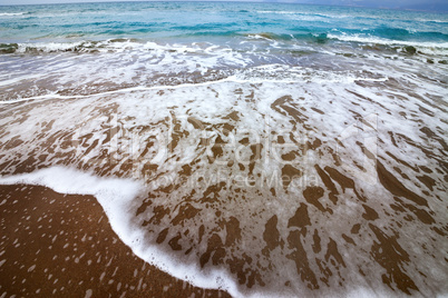 Sea beach with waves