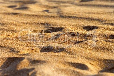 Sand on beach in sun summer day
