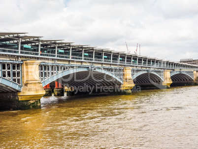 Blackfriars bridge in London HDR