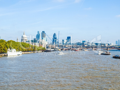 River Thames in London HDR