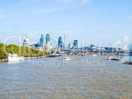 River Thames in London HDR