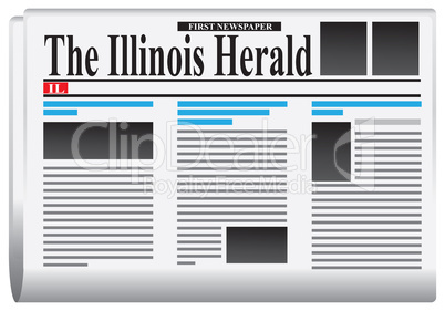 First newspaper - The Illinois Herald