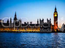 Houses of Parliament in London HDR