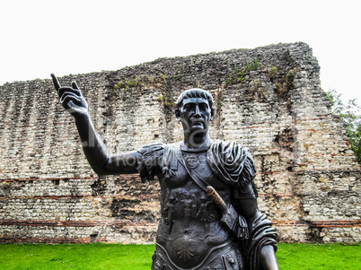 Emperor Trajan Statue HDR