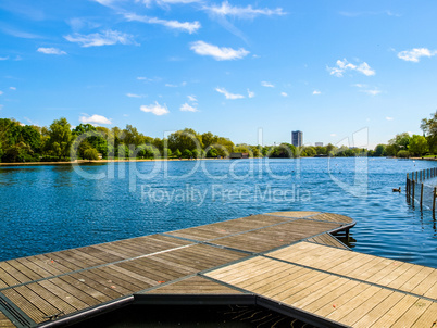 Serpentine lake, London HDR