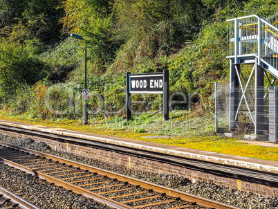 Wood End station in Tanworth in Arden HDR